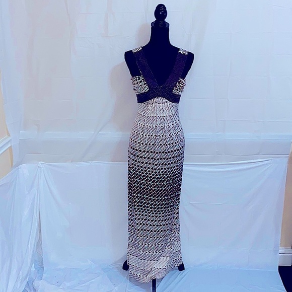 SKY 100% Silk Halter Top Maxi Dress Size XS - Picture 1 of 7